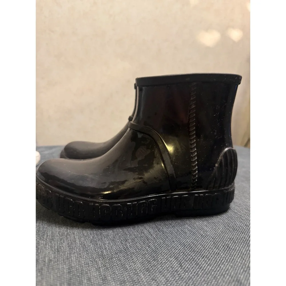 UGG Tasman Drizlita Black Waterproof‎ Rain Boots Kids Size 13 1130361K